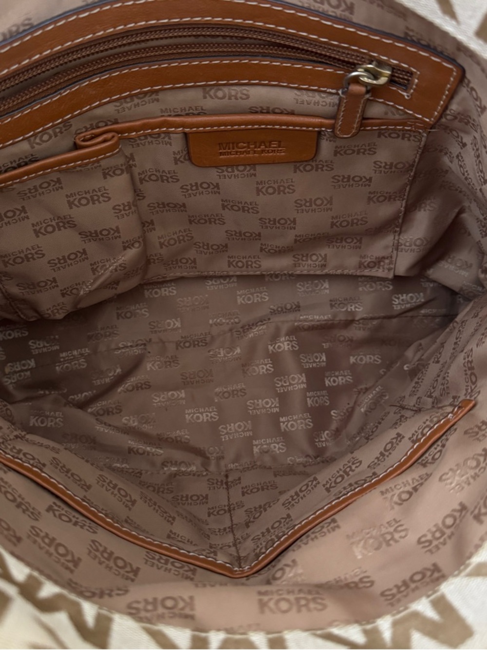 Michael Kors Signature Monogram Shoulder Bag Tote - Picture 7 of 7